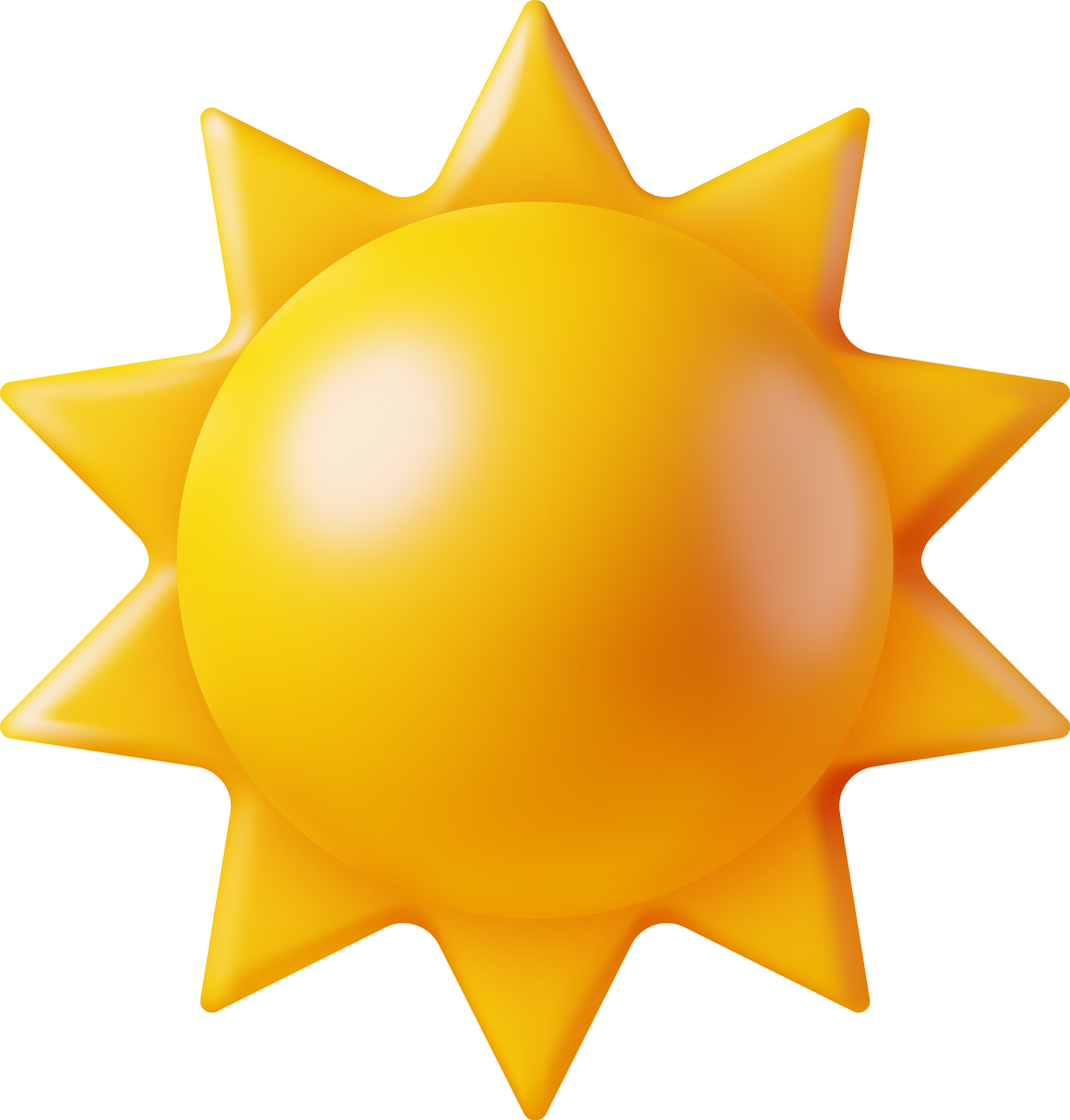 3D Sun Emoji Icon