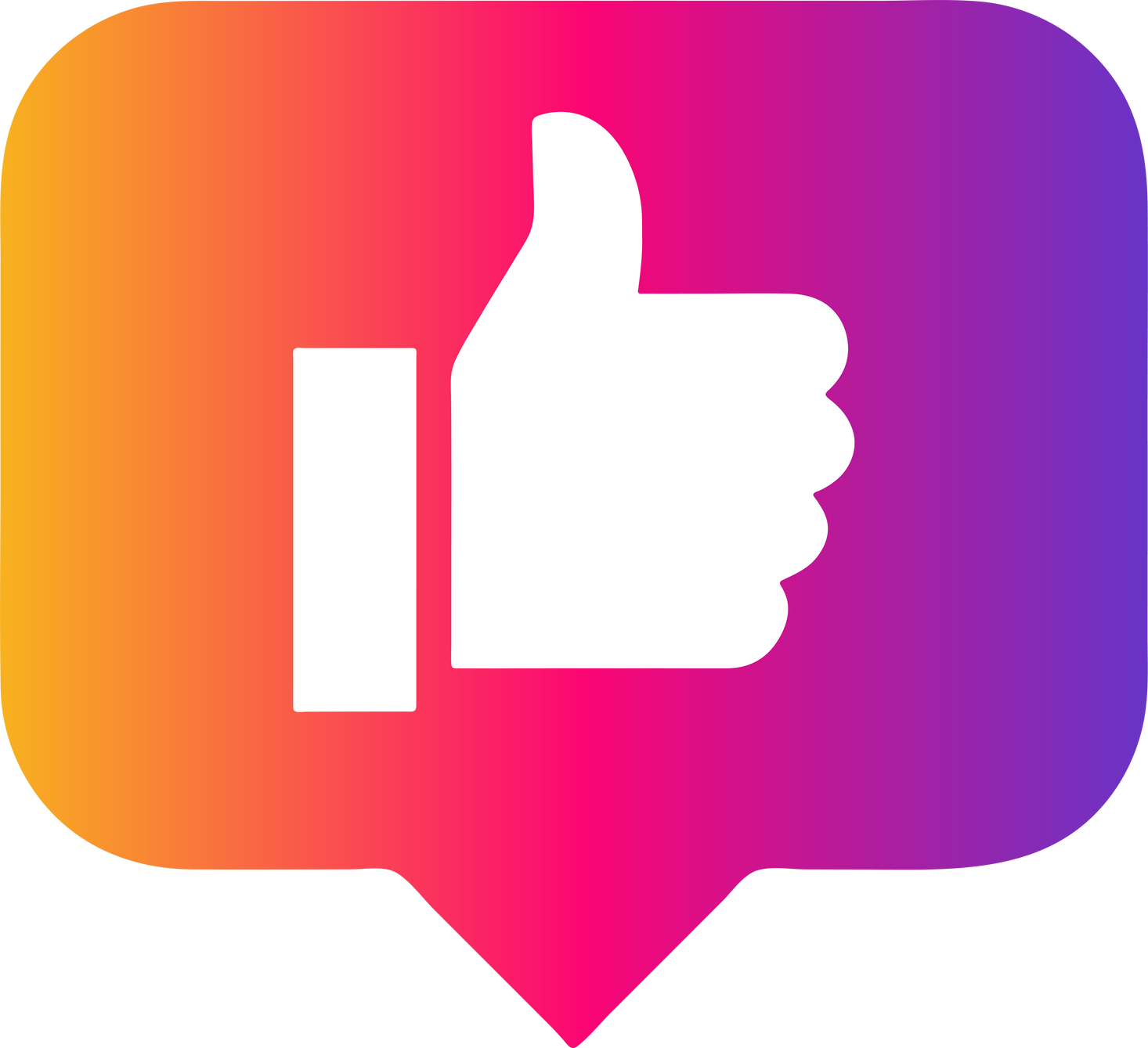 Gradient like notification